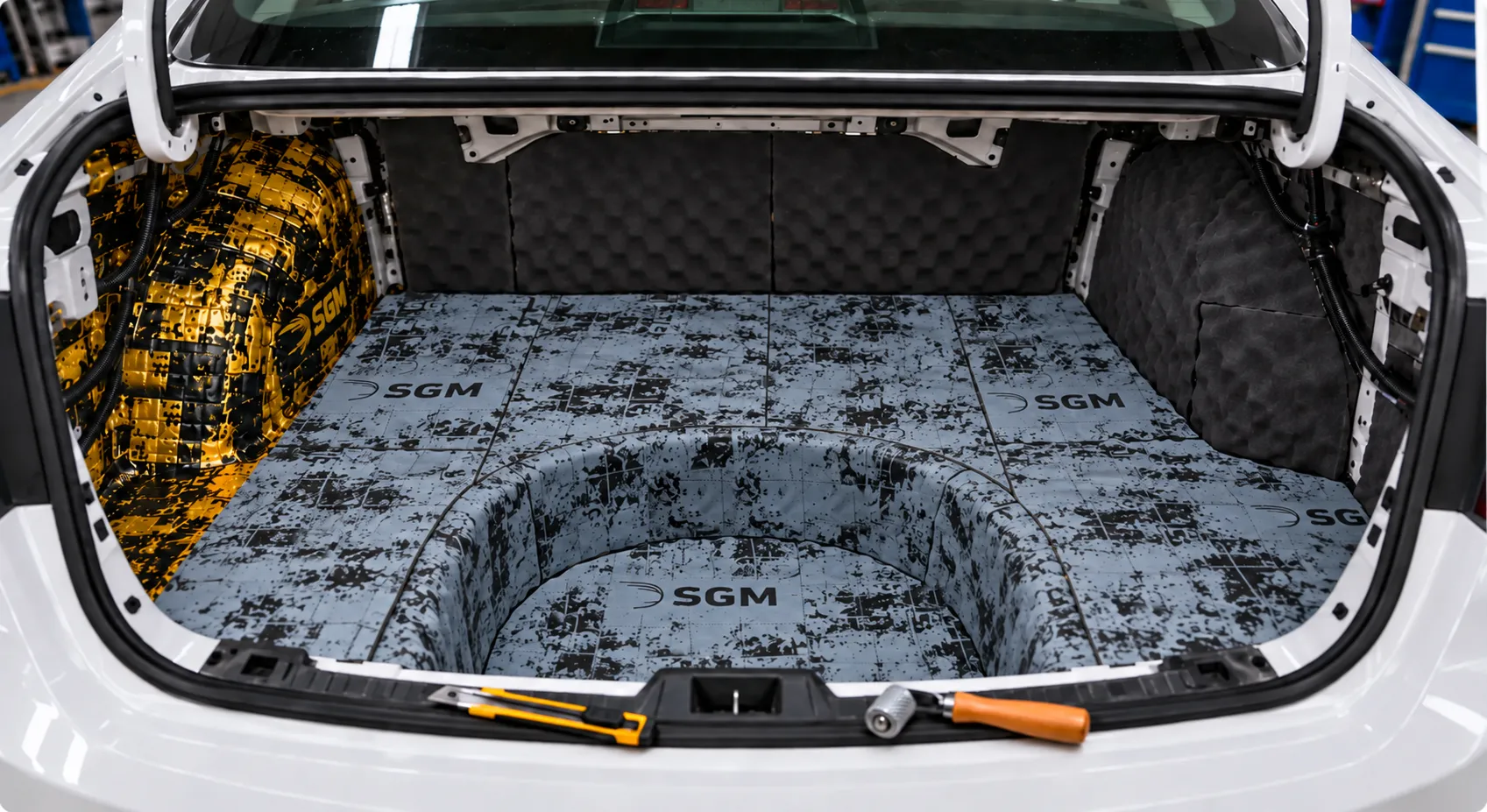 Багажник Toyota Camri с материалами SGM