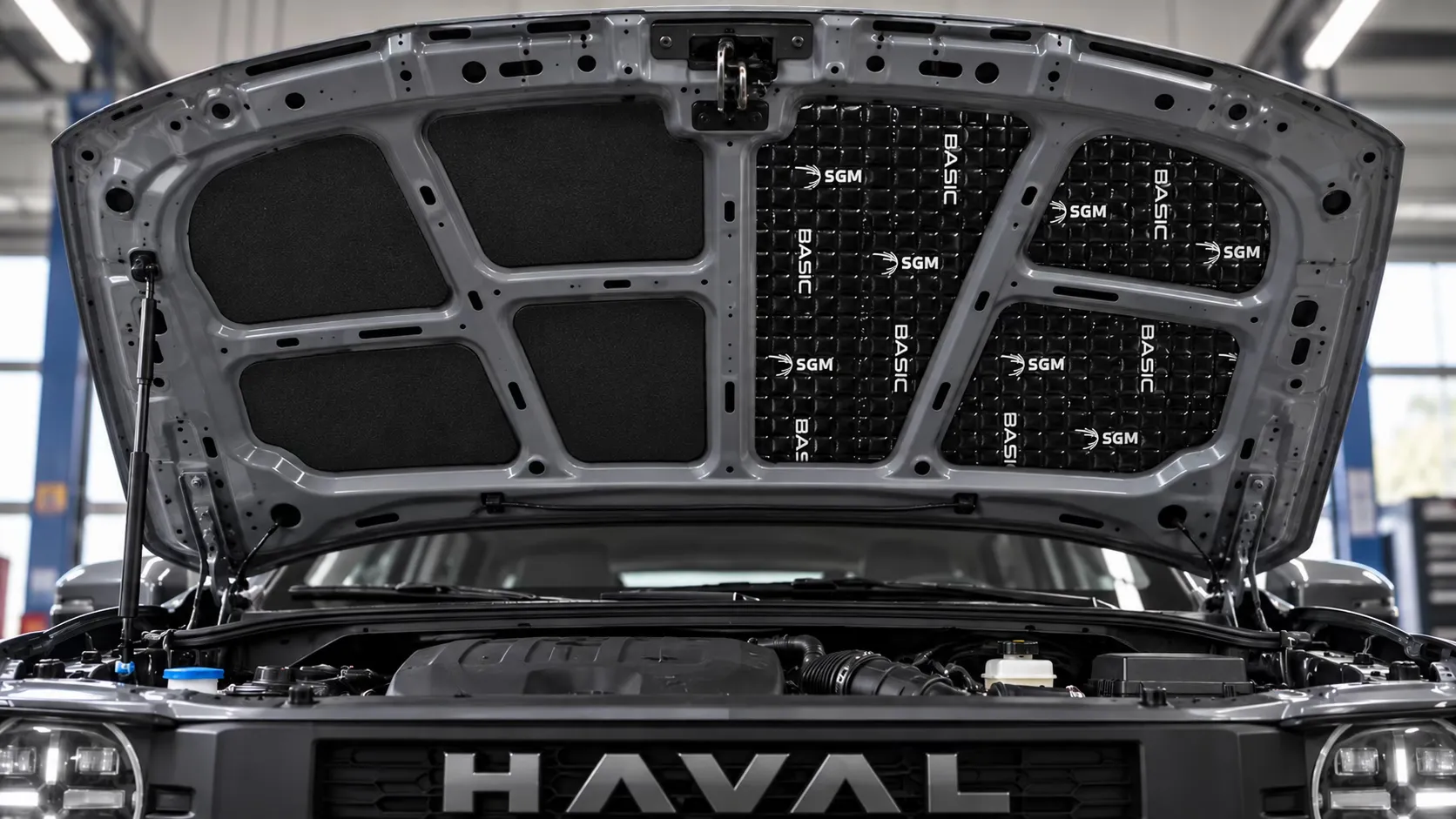 Капот Haval H3, с материалами SGM и без